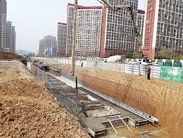 Dingjiazhuang ditch (logistics center) river regulation project in Nanjing