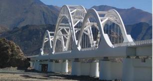 The Lhasa River Bridge of the Qinghai-Tibet Railway