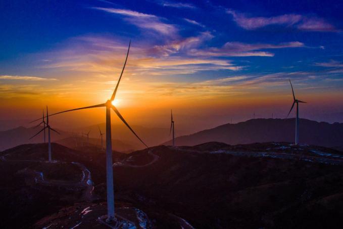 150MW Tianpai Mountain Wind farm in Quannan County